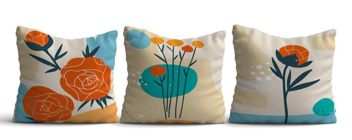 Aberto Design Juego de Fundas de Cojín Multicolor (3 piezas) Aberto Design Juego de Fundas de Cojín Multicolor (3 piezas)